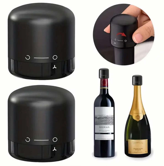 Black Rotating Wine Stopper