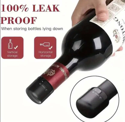 Black Rotating Wine Stopper